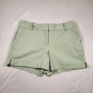 Ann Taylor Loft Womens 31" Waist Riviera Short Mint Green Mid Rise Chino Style